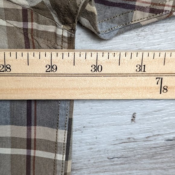 Nautica* Men's Short Sleeve Button Down Curved Hem‎ Chest Pocket Shirt~ Size XL - Picture 8 of 11